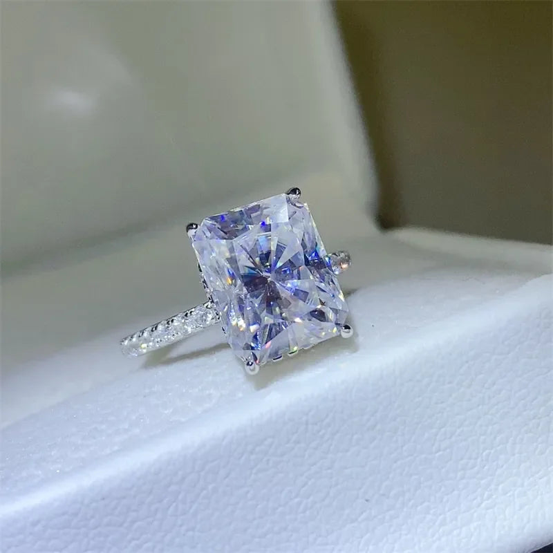 Ring Isabella - 5 Carat Sterling Silver Moissanite Women's Ring Velanci