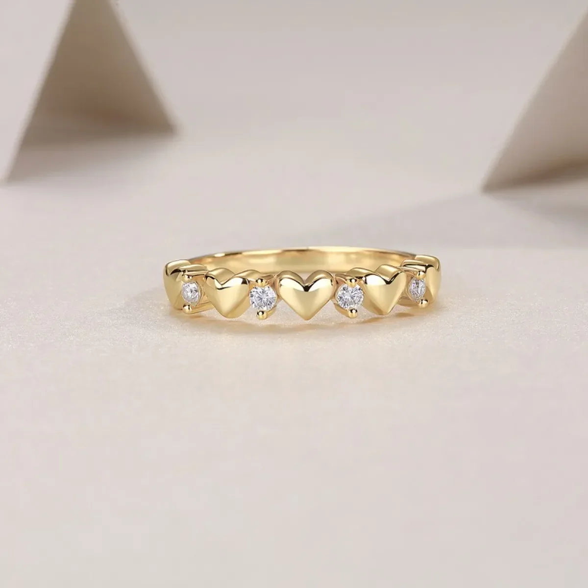 Sterling Silver Moissanite Heart Ring Giulia - Sparkle Women's Ring Velanci