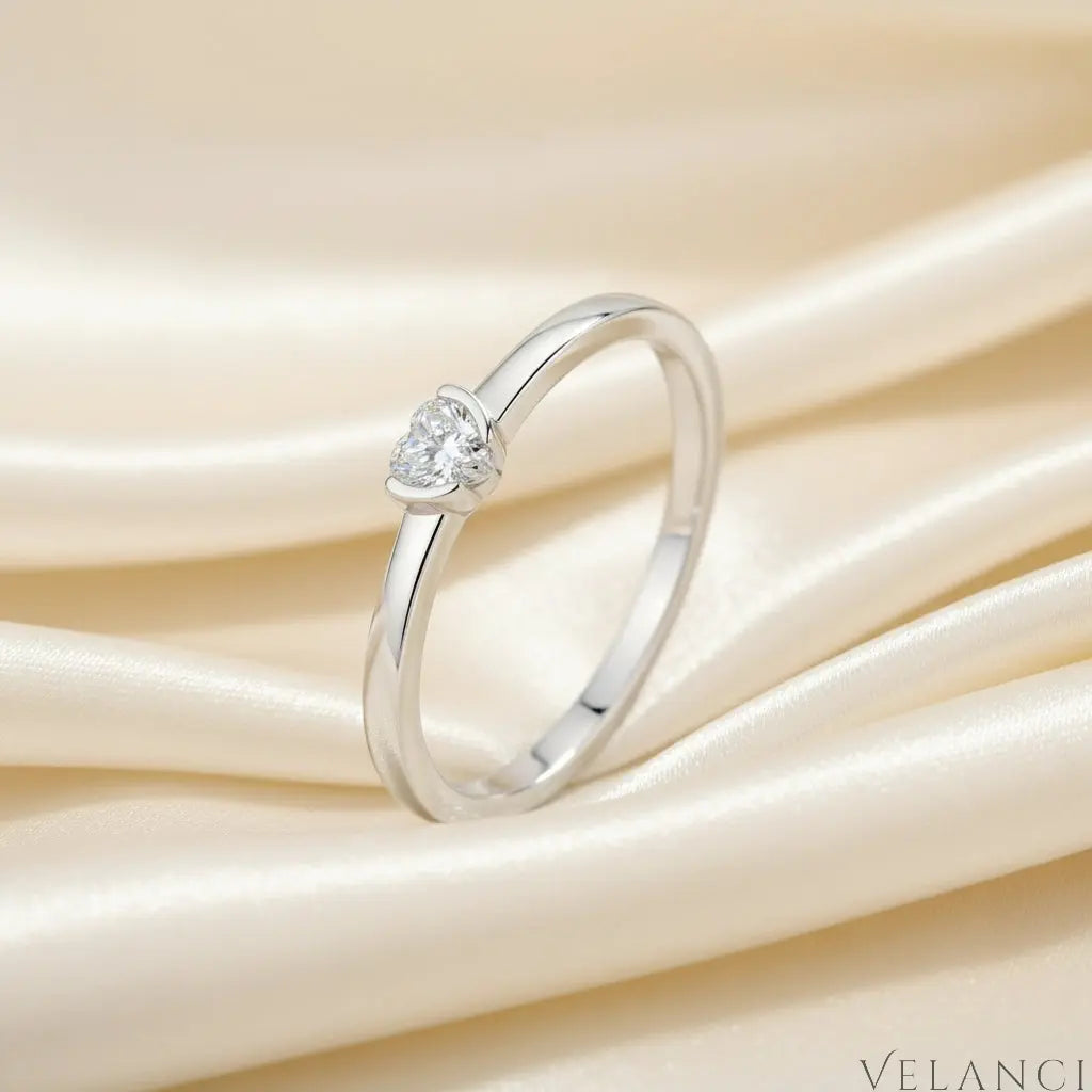 Anello Cuore Di Luce Elegante Giulia - Minimalist Style Velanci