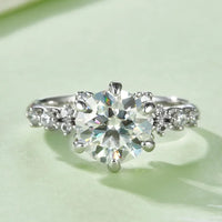 Ring Alessia - 2ct Moissanite Sterling Silver Shine Women's Ring Velanci