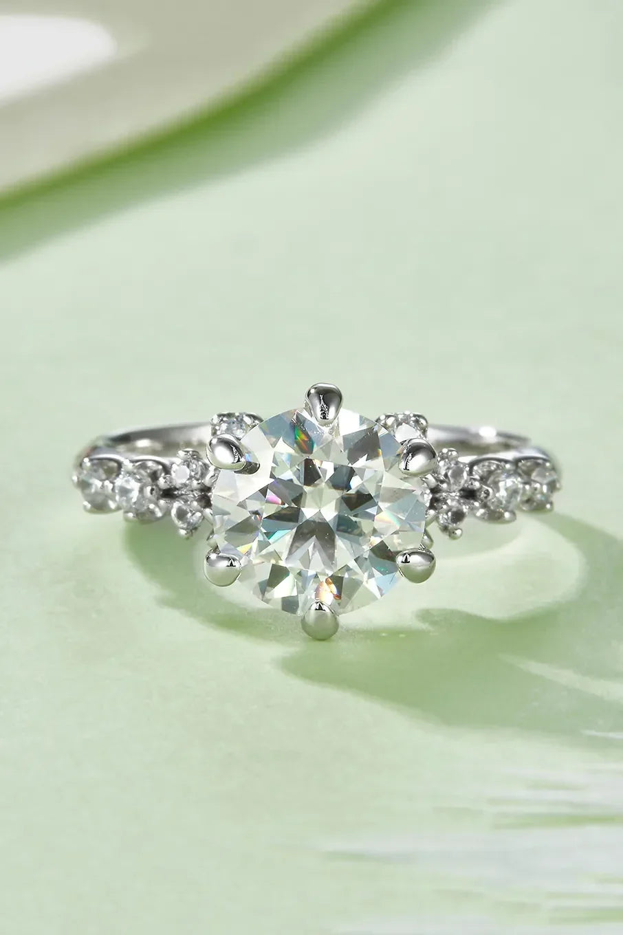 Ring Alessia - 2ct Moissanite Sterling Silver Shine Women's Ring Velanci