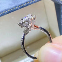 Ring Isabella - 2 Carat Moissanite Sterling Silver Women's Ring Velanci