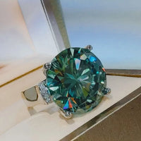 Ring Bianca - 20ct Moissanite Sterling Silver Ring Women's Ring Velanci