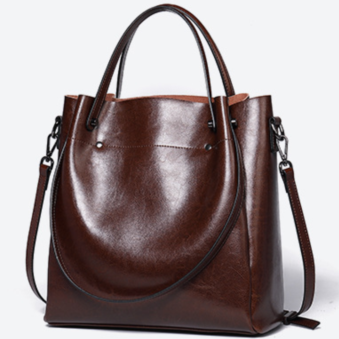 Velanci Garnet Frost Luxurious Leather Handbag