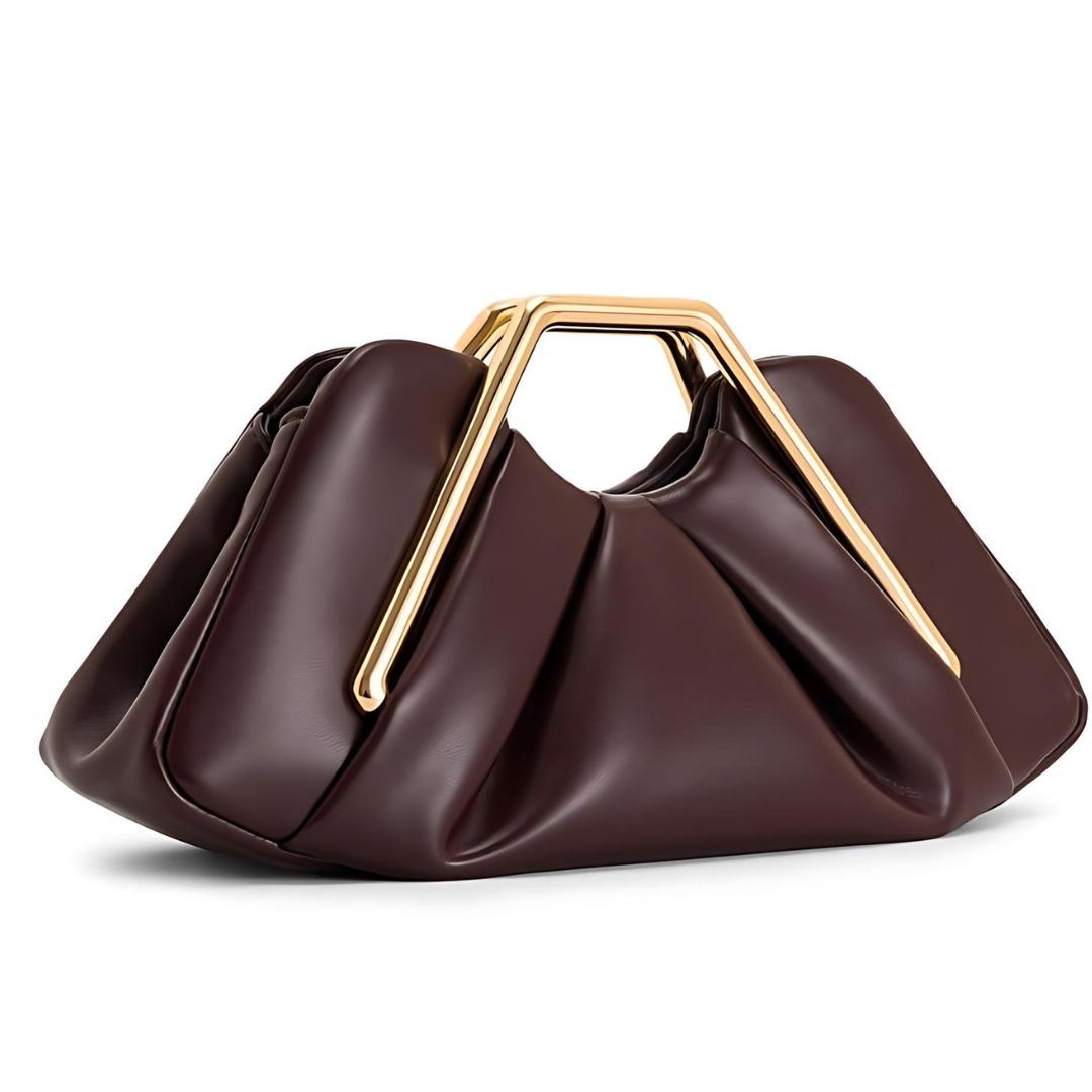 Velanci Pleated Heirloom Handbag - Timeless Leather Elegance