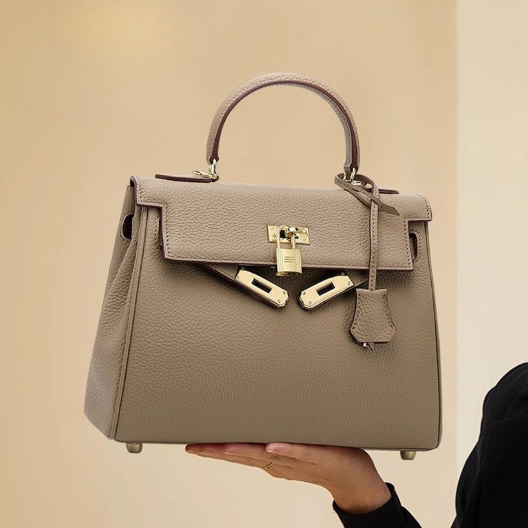 Velanci Ivory Crest Luxe Handbag