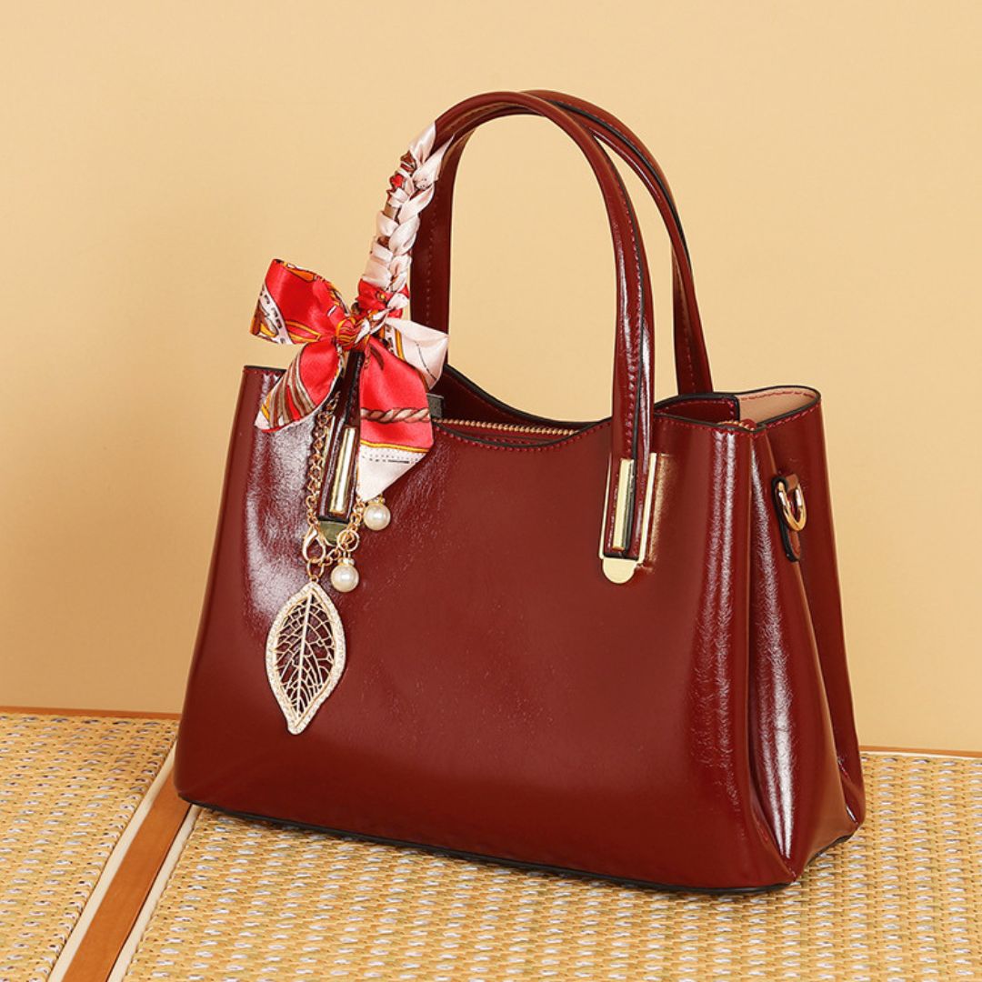 Velanci Windsor Pearl Leather Handbag