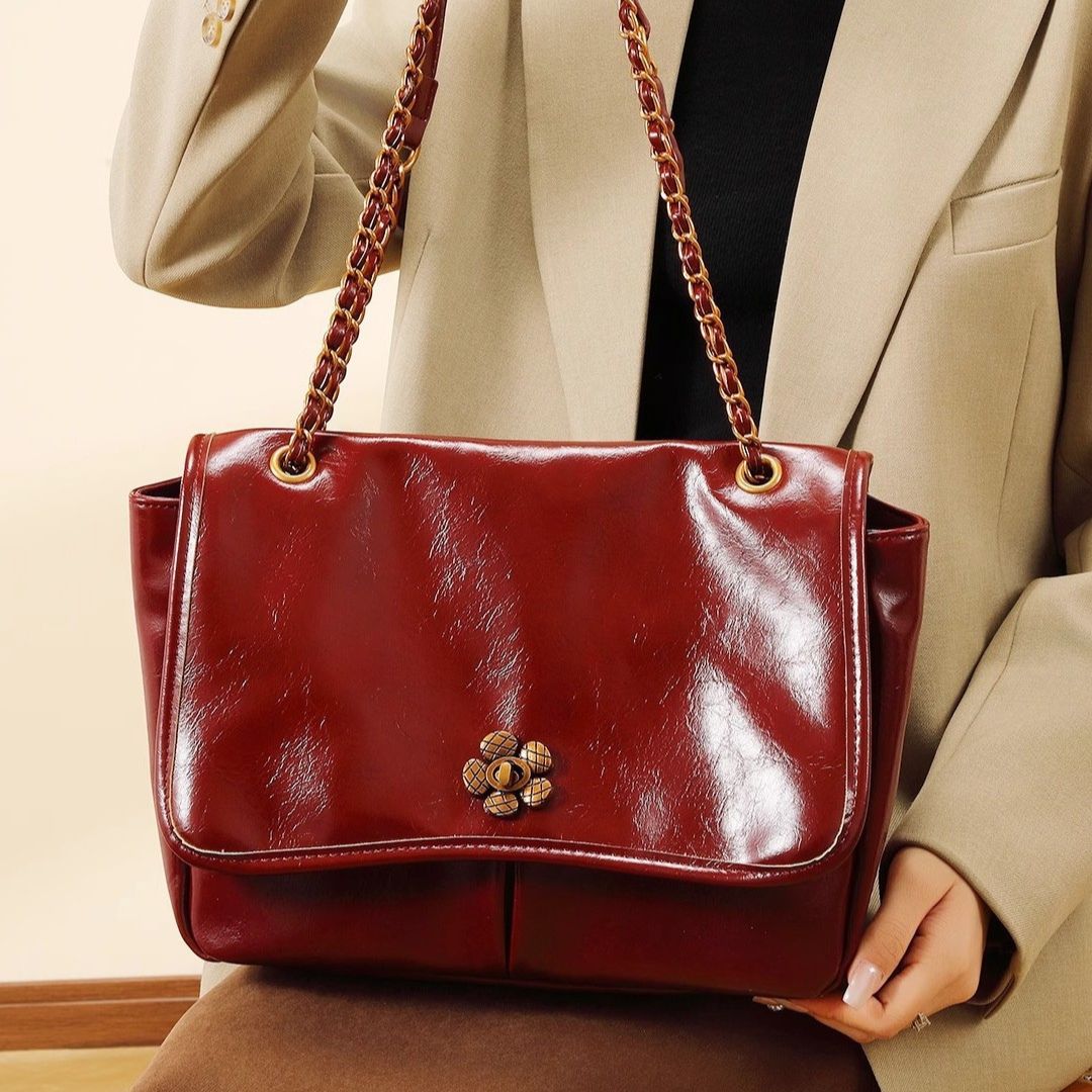 Velanci Chateau Bloom Leather Handbag