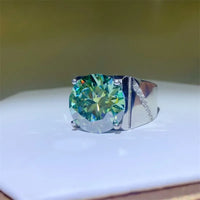 Signet Ring Valentina - 10ct Moissanite Sterling Silver Women's Ring Velanci