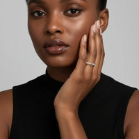 Bow Pearl Beaded Ring Livia - Magnificent Pearl Bow Velanci