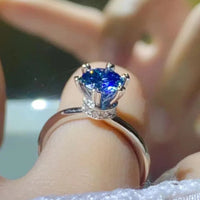 Moissanite Ring Alessia - 1 Carat Minimalist Solitaire Women's Ring Velanci