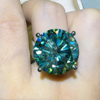 Ring Bianca - 20ct Moissanite Sterling Silver Ring Women's Ring Velanci