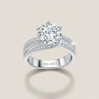 Three-Layer Ring Isabella - 3-Carat Moissanite Brilliance Women's Ring Velanci