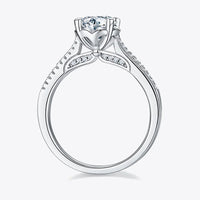 Ring Alessia - 1 Carat Moissanite Halo Solitaire Engagement Women's Ring Velanci