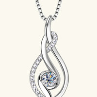 Moissanite Sterling Silver Necklace - Everyday Shine Velanci