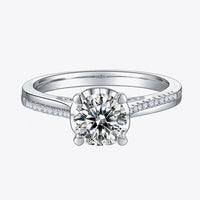 Ring Alessia - 1 Carat Moissanite Halo Solitaire Engagement Women's Ring Velanci