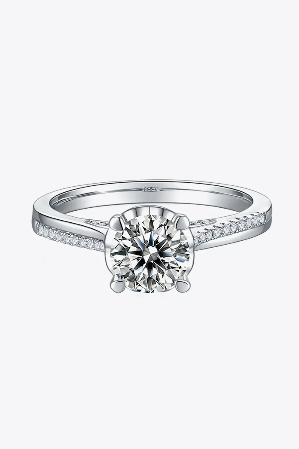 Ring Alessia - 1 Carat Moissanite Halo Solitaire Engagement Women's Ring Velanci
