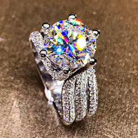 Three-Layer Ring Isabella - 3-Carat Moissanite Brilliance Women's Ring Velanci