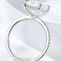 Moissanite Ring Giulia - 4-Carat Classic Sparkle Finish Women's Ring Velanci