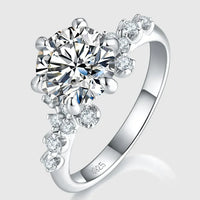 Ring Alessia - 2ct Moissanite Sterling Silver Shine Women's Ring Velanci