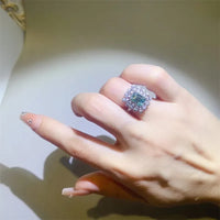 1 Carat Moissanite Sterling Ring Aurelia - Coastal Sparkle Women's Ring Velanci