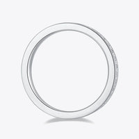 Minimalist Sterling Moissanite Ring Isabella - Coastal Glow Women's Ring Velanci