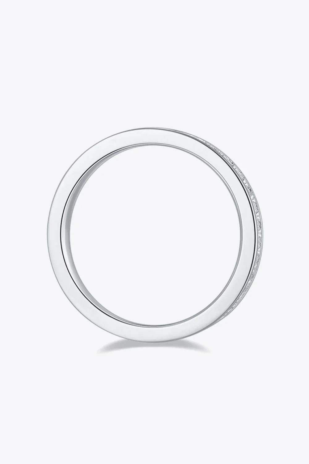 Minimalist Sterling Moissanite Ring Isabella - Coastal Glow Women's Ring Velanci