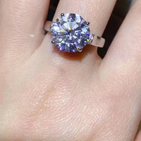 5 Carat Moissanite Ring Giovanna - Minimalist Brilliance Women's Ring Velanci