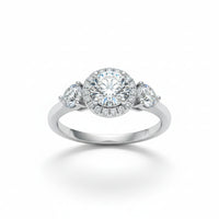 Ring Giovanna - 1 Carat Moissanite Sterling Silver Women's Ring Velanci