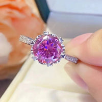 Ring Chiara - 2 Carat Moissanite Sterling Silver Brilliance Women's Ring Velanci