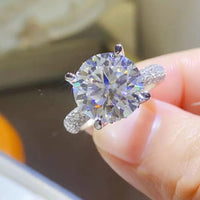 Moissanite Sterling Ring Isabella - Sparkling Brilliance Women's Ring Velanci