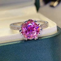 Ring Chiara - 2 Carat Moissanite Sterling Silver Brilliance Women's Ring Velanci