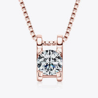 Moissanite Sterling Silver Necklace - Coastal Sparkle Velanci
