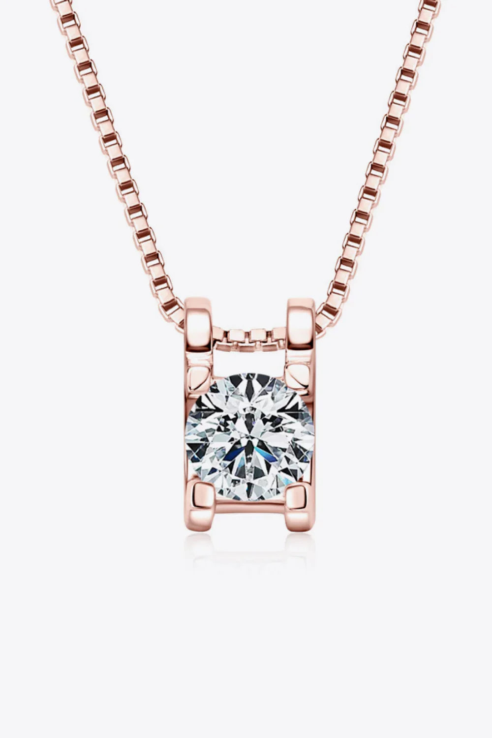 Moissanite Sterling Silver Necklace - Coastal Sparkle Velanci