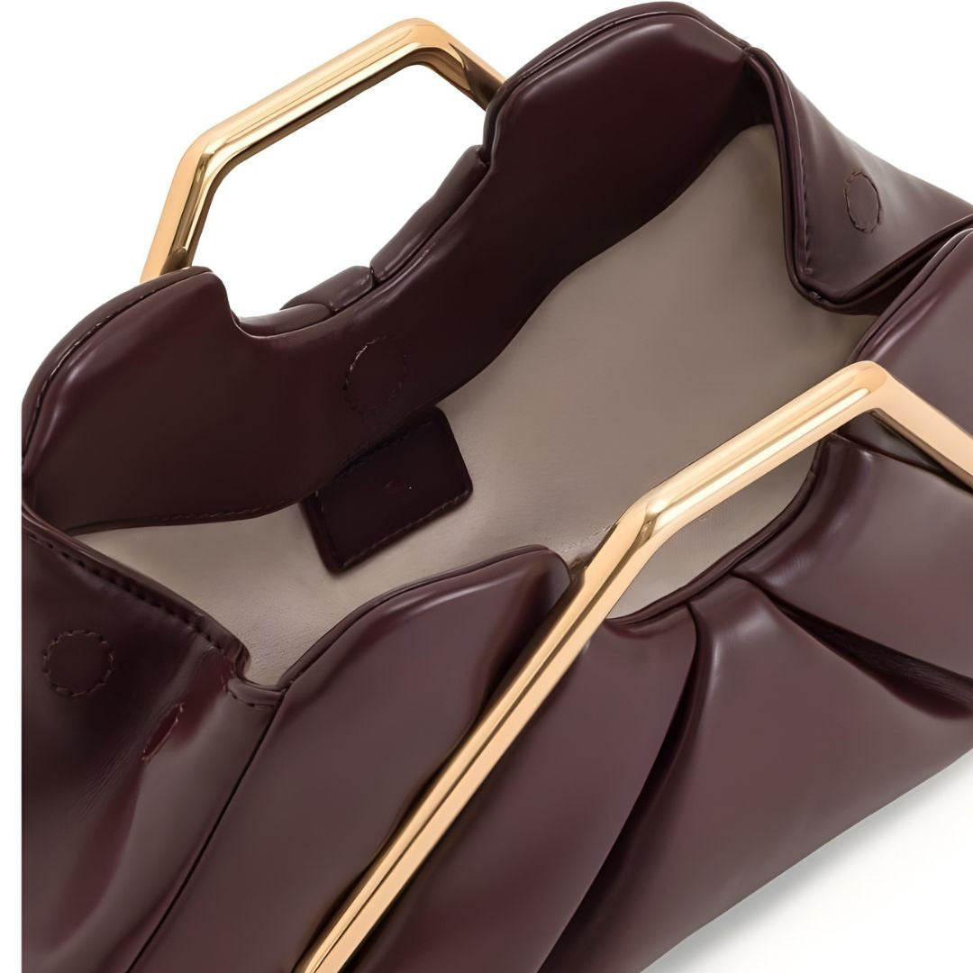 Velanci Pleated Heirloom Handbag - Timeless Leather Elegance