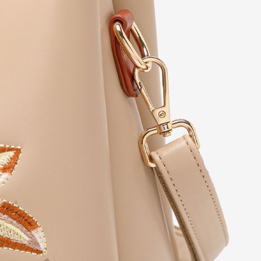 Velanci Velour Noir Leather Handbag