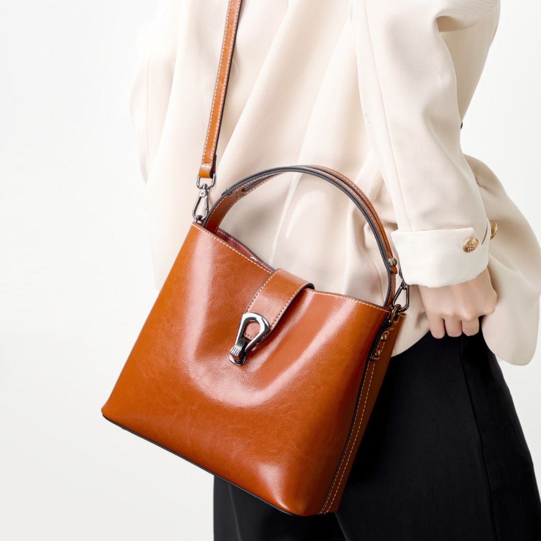 Velanci Waverly Moon Handbag - Timeless Elegance in Genuine Leather