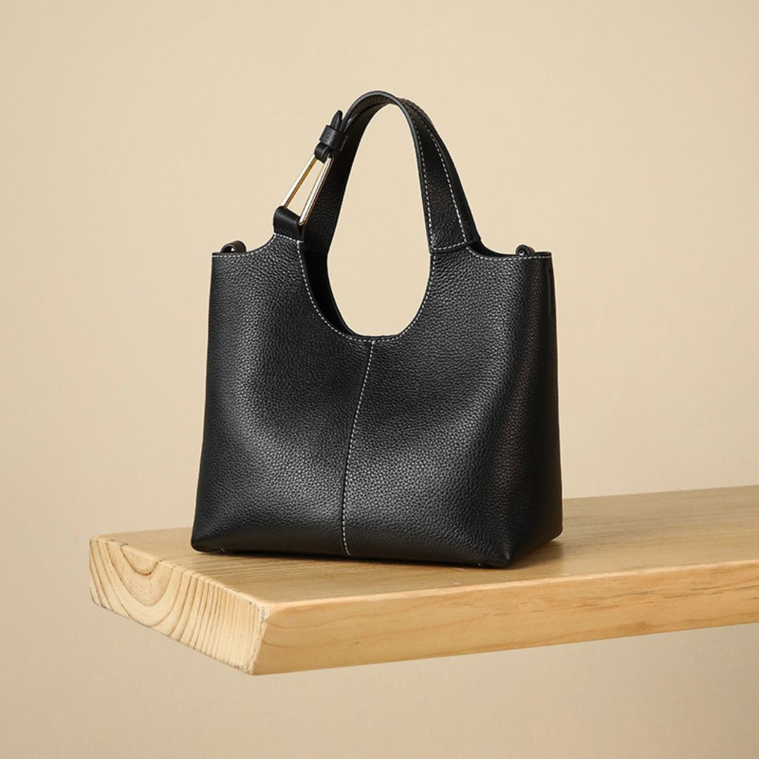 Dusky Pearl Elegance Handbag by Velanci