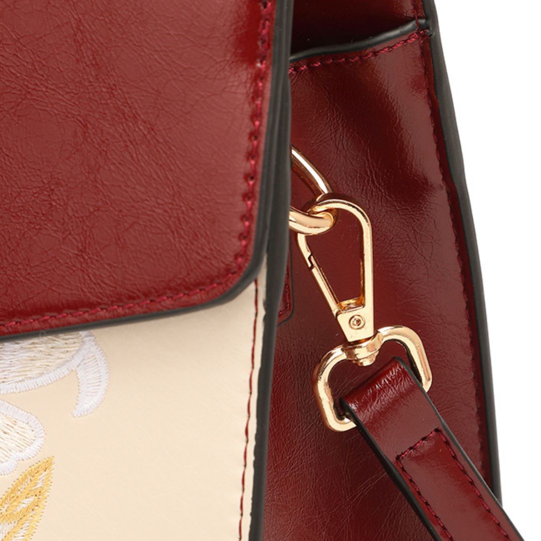 Velanci Aurora Bloom Leather Handbag