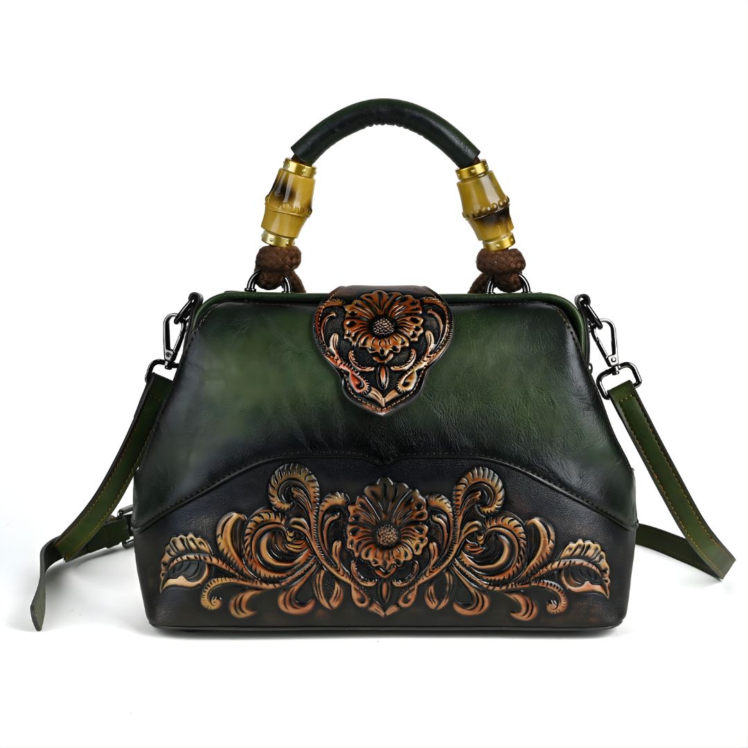 Velanci Velvet Royale Leather Handbag