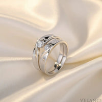 Moissanite Ring Giulia - 0.3ct Sterling Silver Shine Velanci