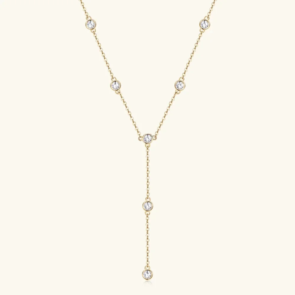 Moissanite Necklace - 1.1 Carat D Color VVS1 Sterling Silver Velanci