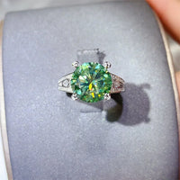 Sterling Moissanite Ring Giovanna - 5 Carat Starglow Women's Ring Velanci