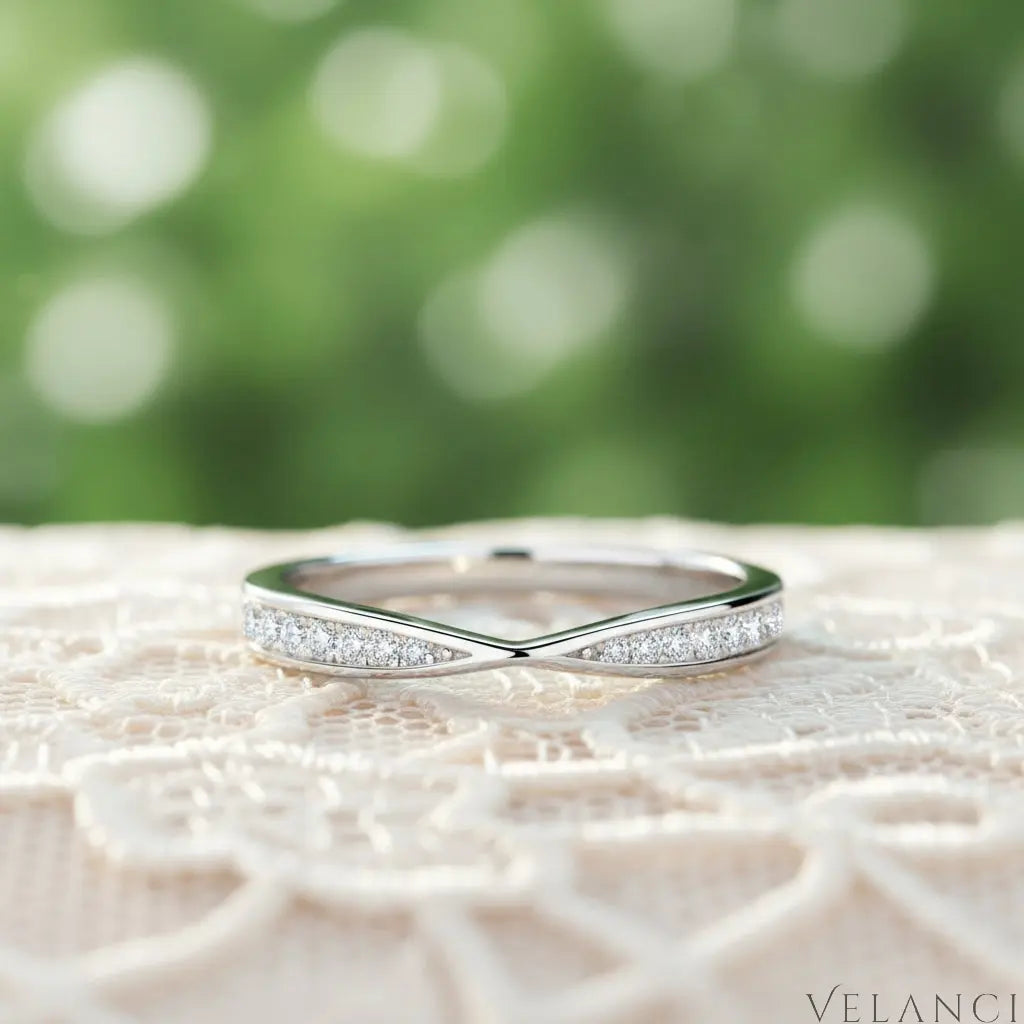 Ring Alessia - Sterling Silver Moissanite Daily Wear Velanci