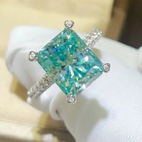 Moissanite Ring Giovanna - 5 Carat Sterling Silver Women's Ring Velanci