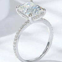 Moissanite Ring Giulia - 4-Carat Classic Sparkle Finish Women's Ring Velanci