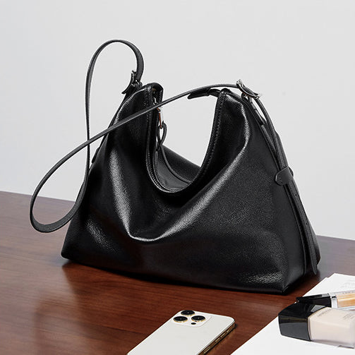 High-End Retro Genuine Leather Shoulder Bag for Women