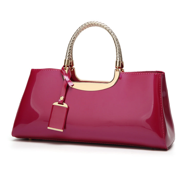 Velanci Lia Glossy Handbag - A Touch of Elegance
