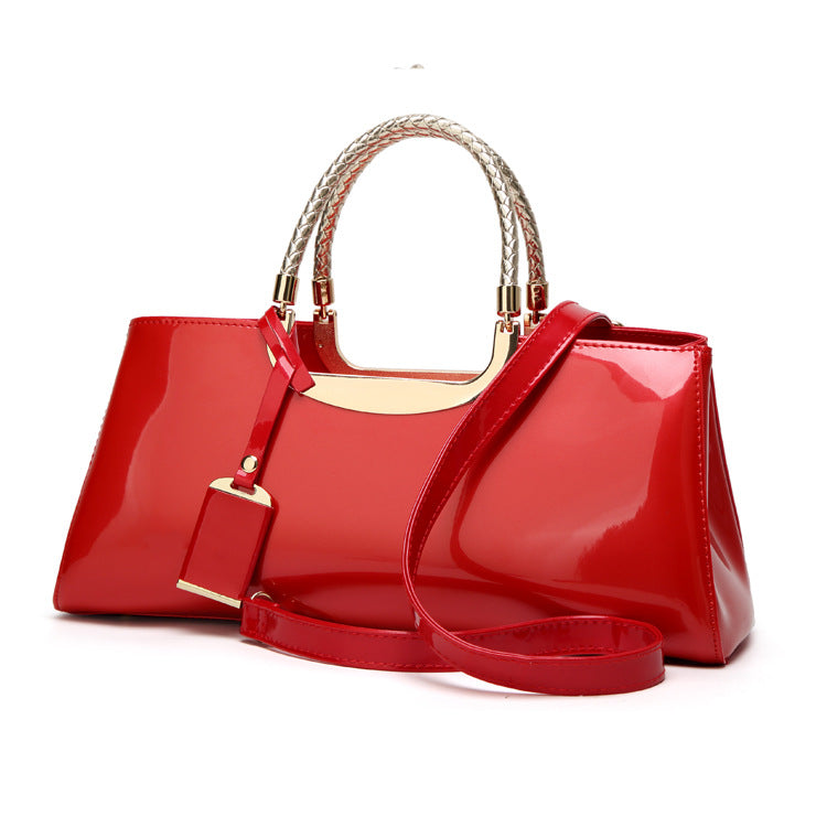 Velanci Lia Glossy Handbag - A Touch of Elegance