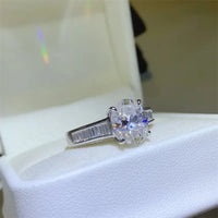 3 Carat Moissanite Sterling Ring Isabella - Coastal Sparkle Women's Ring Velanci